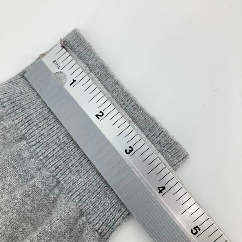 L.L. Bean Wicked Soft Cotton Cashmere V Neck Sweater Men L Grey Minimalist 27463